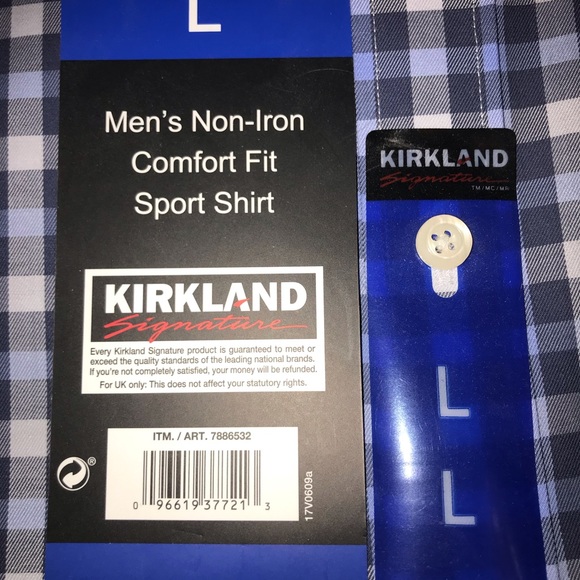 NWT Blue button down dress shirt - Picture 10 of 10